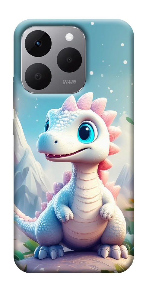 Чехол Белый дракоша для Realme 15T