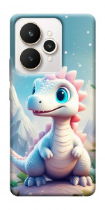 Чехол Белый дракоша для Realme 15