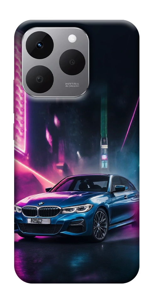 Чехол Неоновое BMW для Realme 15T