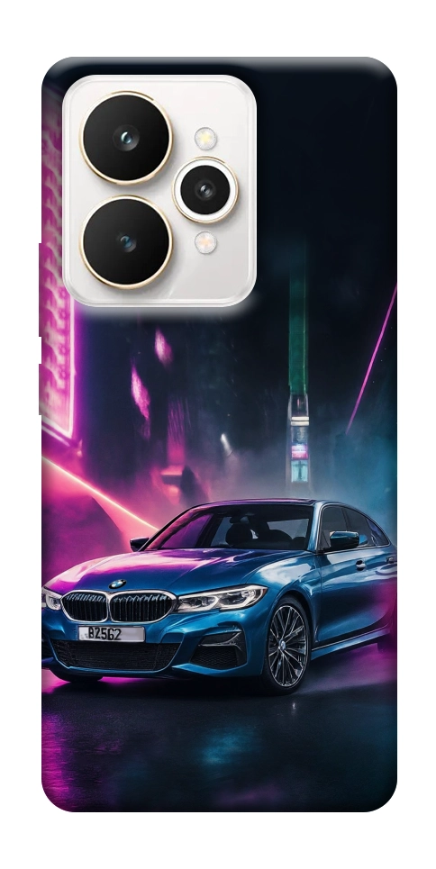 Чехол Неоновое BMW для Realme 15
