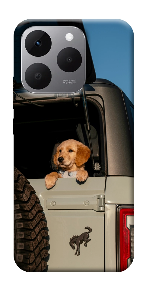 Чехол Dog in the car для Realme 15T