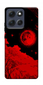 Чехол Кровавый закат солнца для Motorola Moto G86 Power