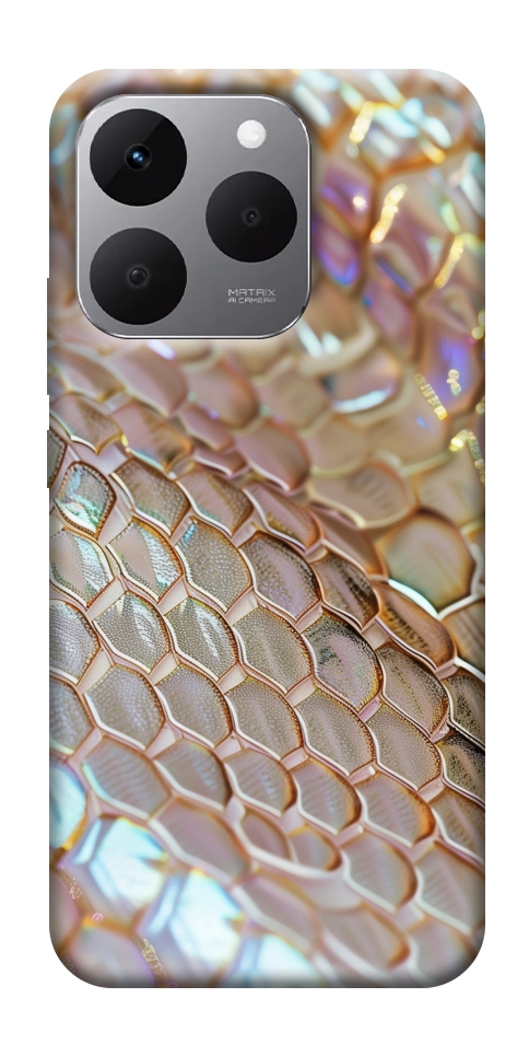 Чехол Gold snake skin для Realme 15T