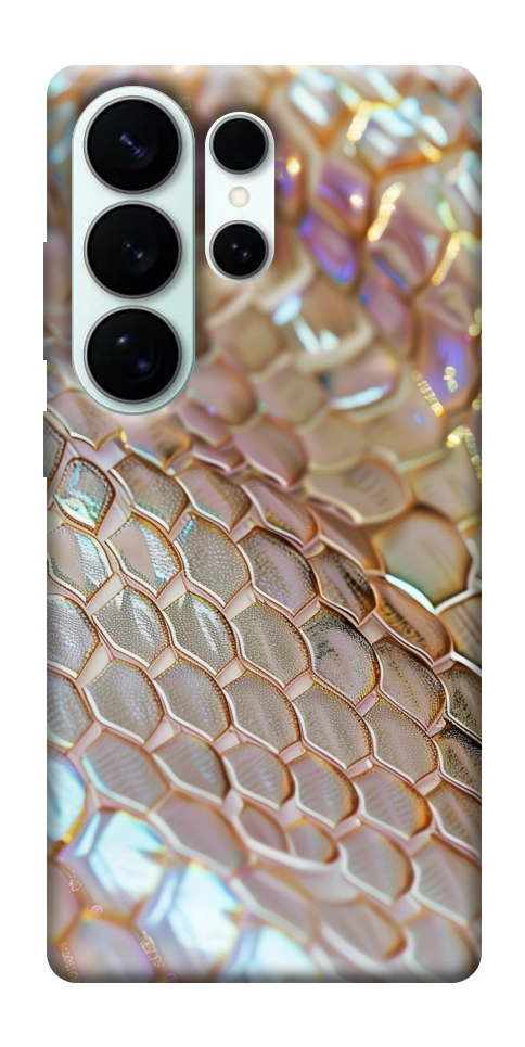 Чехол Gold snake skin для Galaxy S26 Ultra