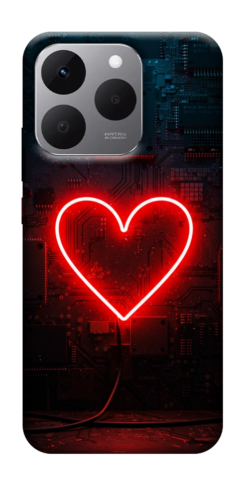 Чехол Яркое сердце для Realme 15T