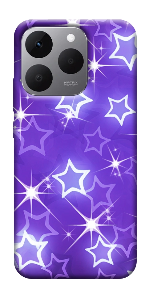Чехол Purple sparkles для Realme 15T