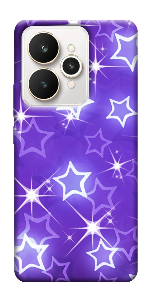 Чехол Purple sparkles для Realme 15