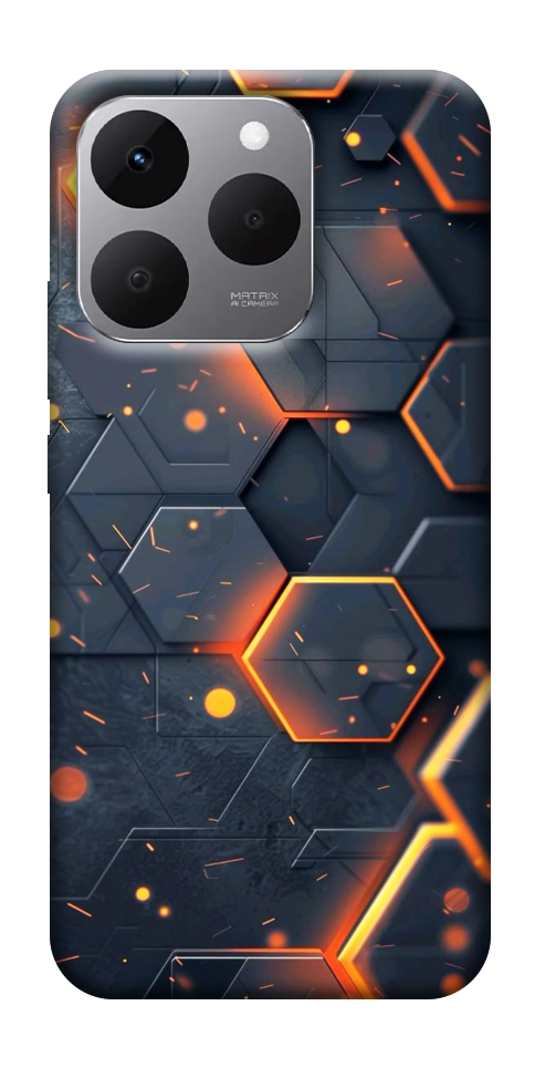 Чохол Burning hex pattern для Realme 15T