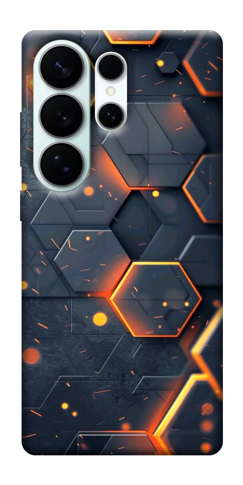 Чехол Burning hex pattern для Galaxy S26 Ultra