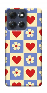 Чехол Сердечки-цветочки для Motorola Moto G86 Power