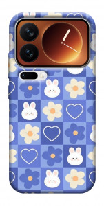 Чохол Кролики-квіточки для Xiaomi 17 Pro