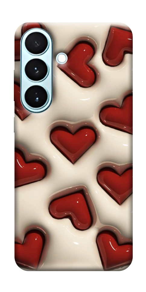 Чехол Выпуклые сердца для Galaxy S26