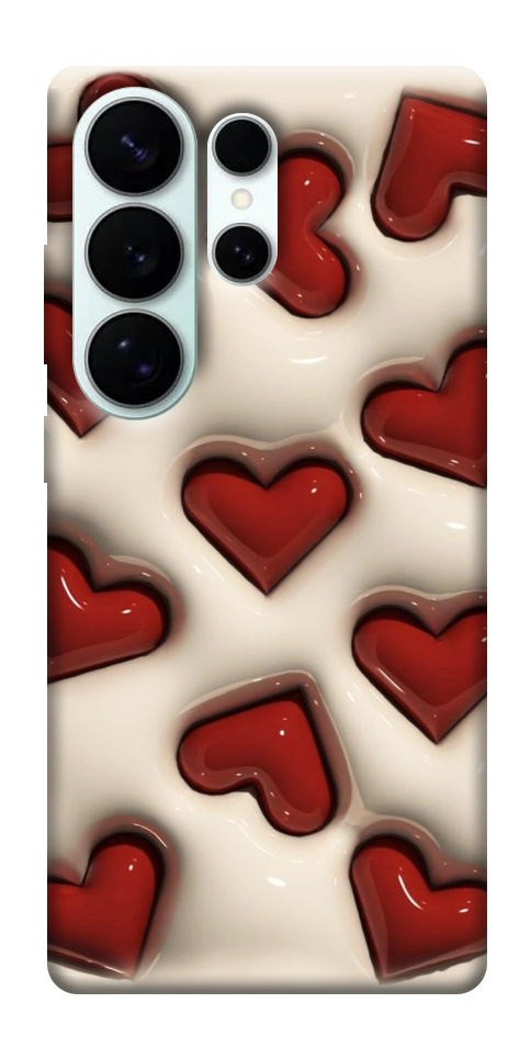 Чехол Выпуклые сердца для Galaxy S26 Ultra