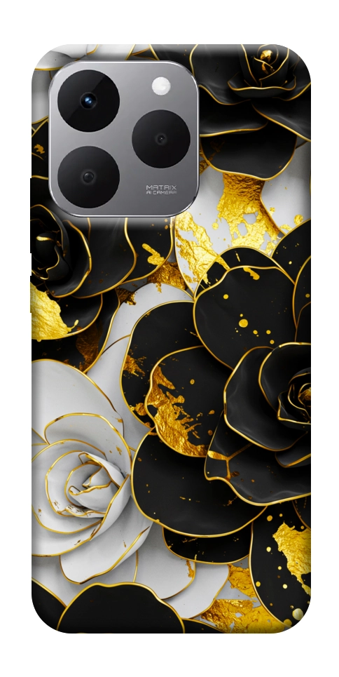 Чехол Flower black-white для Realme 15T