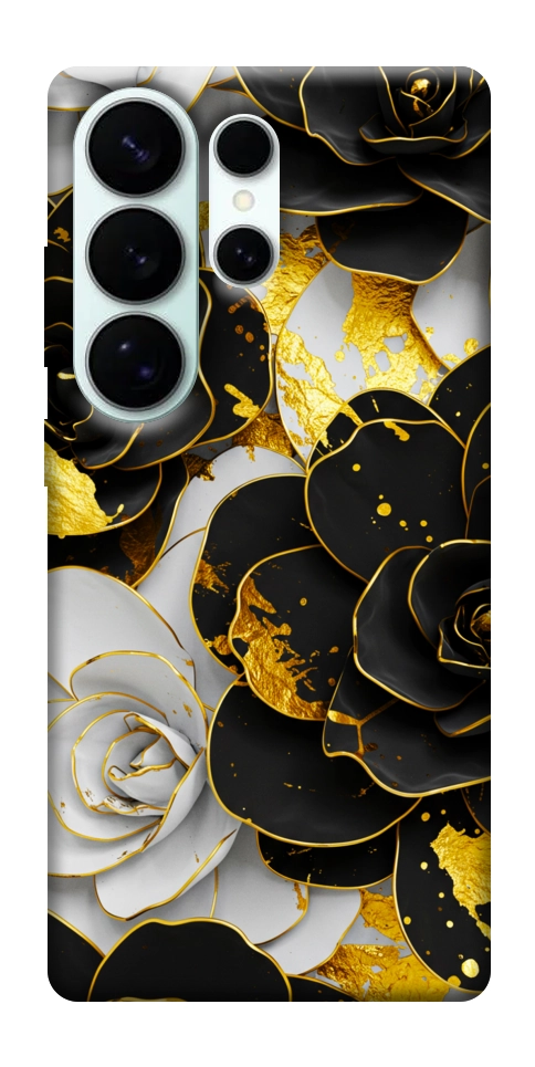 Чехол Flower black-white для Galaxy S26 Ultra