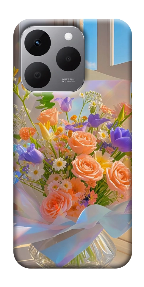 Чехол Яркий букет для Realme 15T