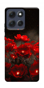 Чехол Burning flowers для Motorola Moto G86 Power