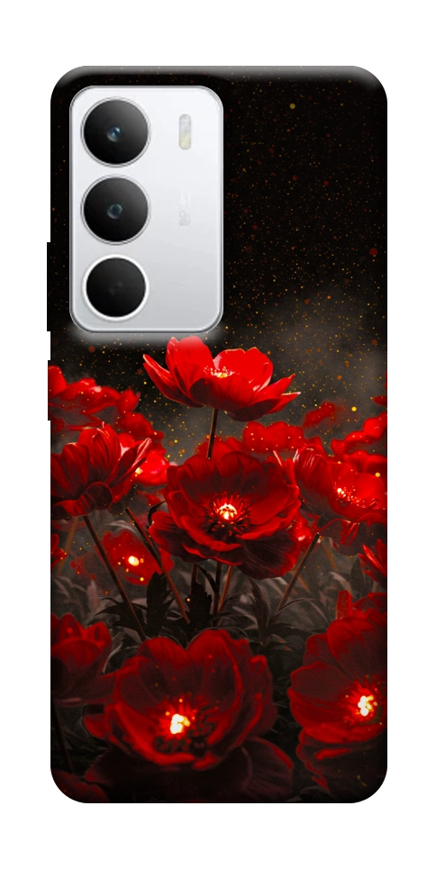 Чехол Burning flowers для Realme C71
