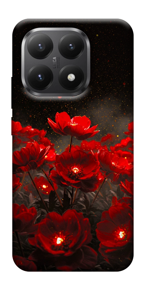 Чохол Burning flowers для Xiaomi 15T