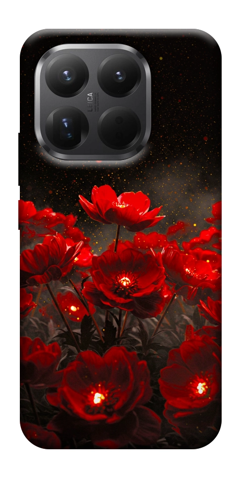 Чехол Burning flowers для Xiaomi 15T Pro