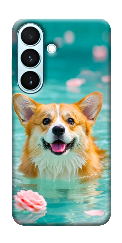Чехол Swimming corgi для Galaxy S26