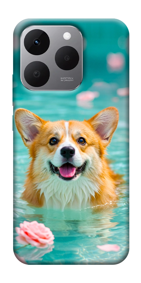 Чехол Swimming corgi для Realme 15T