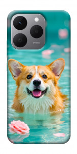 Чохол Swimming corgi для Realme 15T