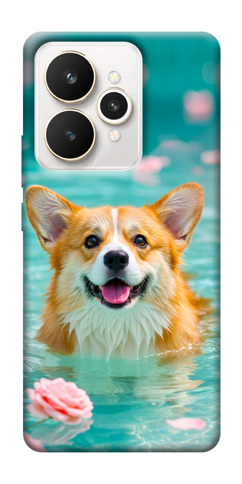 Чехол Swimming corgi для Realme 15