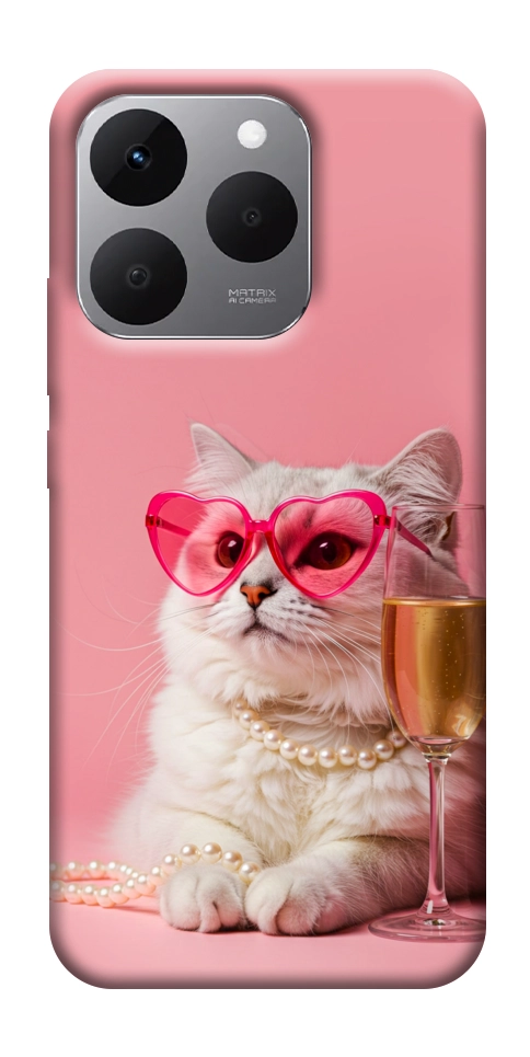 Чехол Pinky cat для Realme 15T