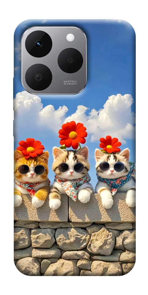 Чехол Flower cats для Realme 15T