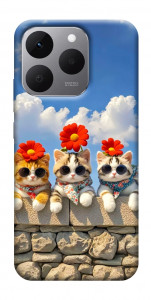 Чохол Flower cats для Realme 15T