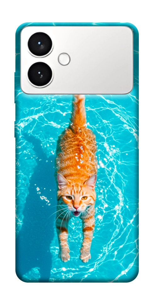 Чохол Cat swimming для Galaxy S26 Edge