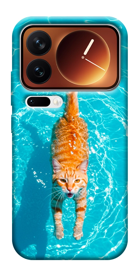 Чехол Cat swimming для Xiaomi 17 Pro
