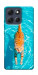 Чехол Cat swimming для Motorola Moto G86 Power