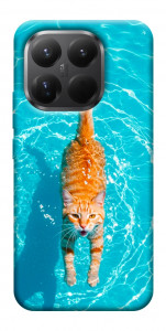 Чехол Cat swimming для Xiaomi 15T Pro