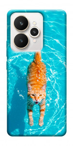 Чехол Cat swimming для Realme 15