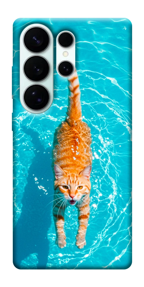 Чехол Cat swimming для Galaxy S26 Ultra