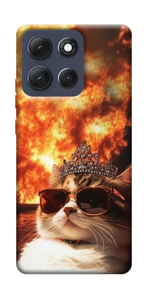 Чехол Cat explosion для Motorola Moto G86 Power