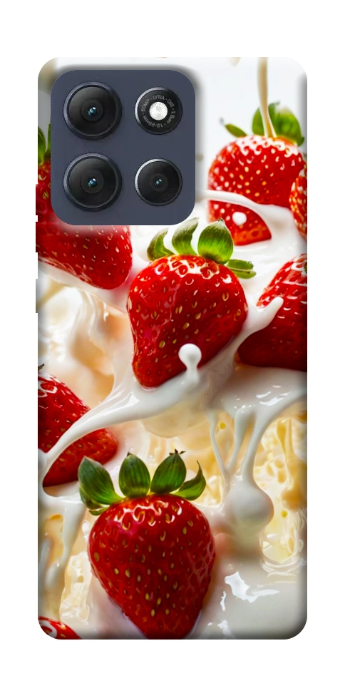 Чехол Strawberry and cream для Motorola Moto G86 Power