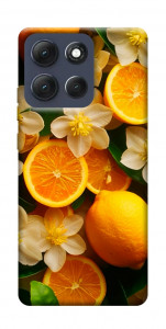 Чехол Лимоны и цветы для Motorola Moto G86 Power