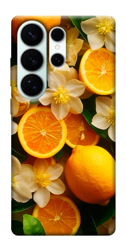 Чехол Лимоны и цветы для Galaxy S26 Ultra