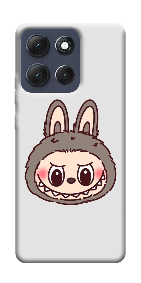 Чехол Labubu grey для Motorola Moto G86 Power