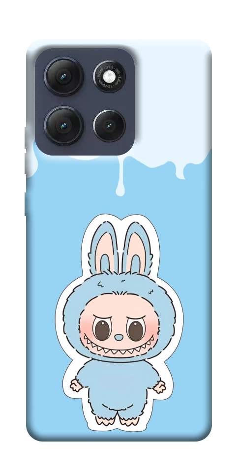 Чехол Labubu blue для Motorola Moto G86 Power
