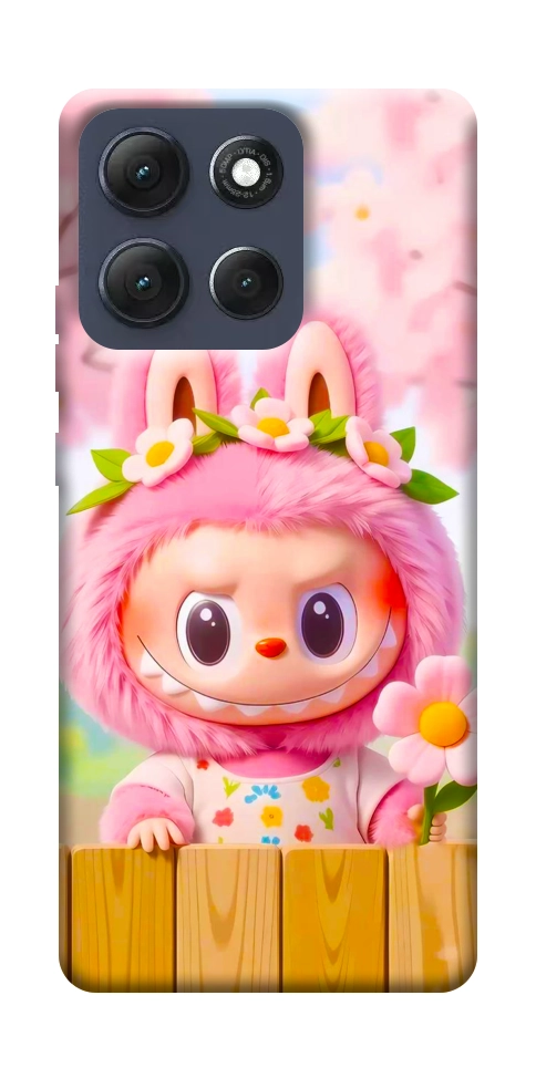 Чехол Labubu flower для Motorola Moto G86 Power