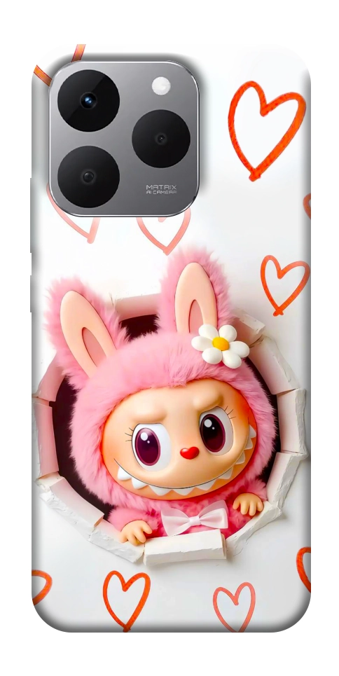 Чехол Labubu paper для Realme 15T