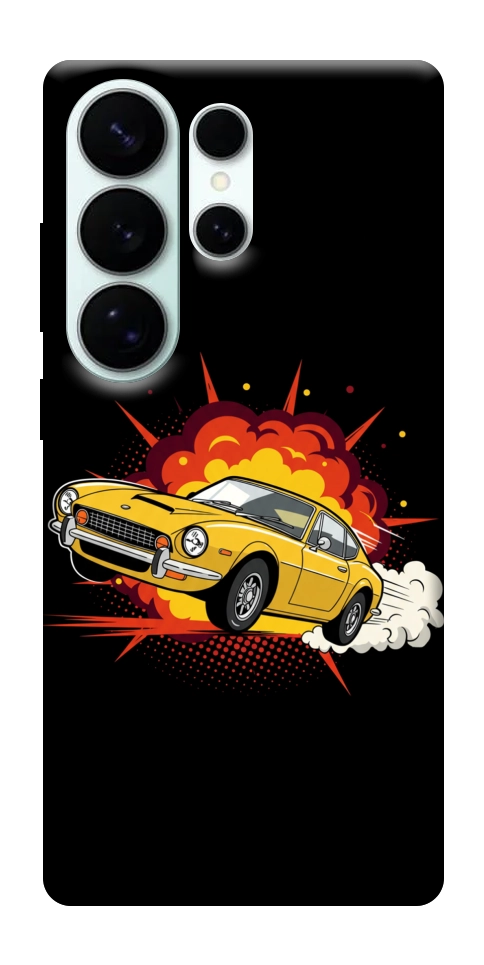 Чехол Retro comics car black для Galaxy S26 Ultra