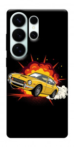 Чехол Retro comics car black для Galaxy S26 Ultra
