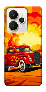 Чехол Retro comics car для Realme 15