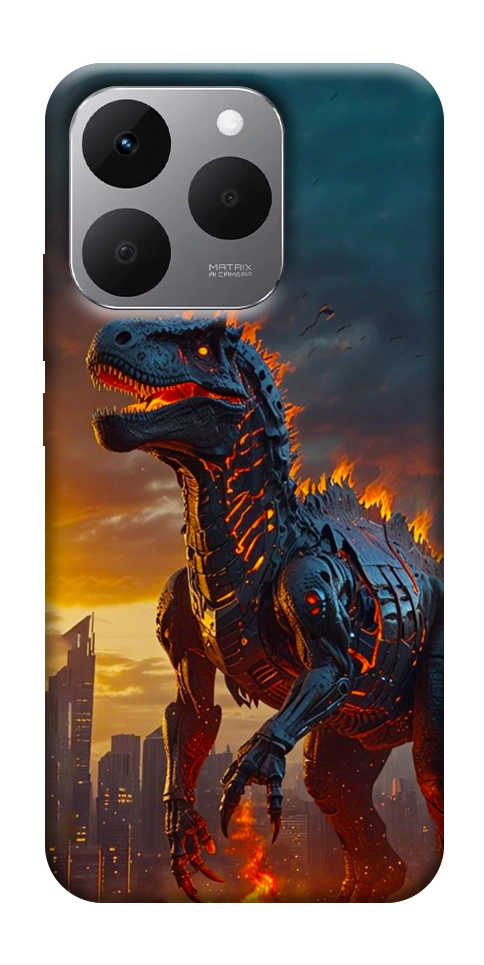 Чехол Fire dino для Realme 15T
