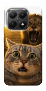 Чохол Shocked cat and lion для Xiaomi 15T